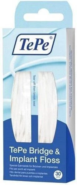 Tepe Floss Bridge & Implant 30 St -Verzorgingsproducten Verkoop 502x1200