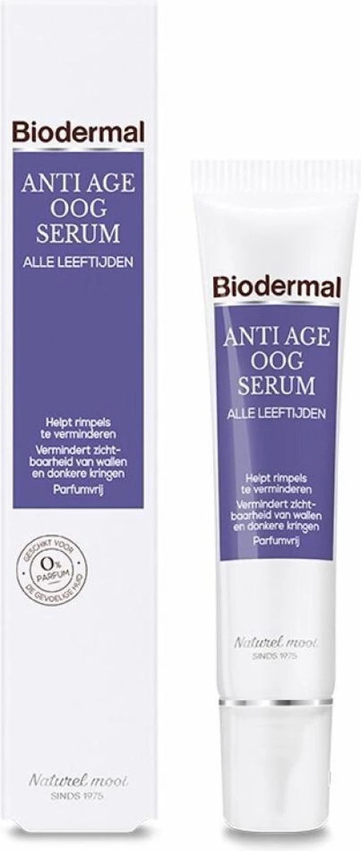 Biodermal Anti Age Oogserum - Oogcreme Anti Rimpel Vrouw - 15ml 3 Biodermal Anti Age Oogserum - Oogcreme Anti Rimpel Vrouw - 15ml