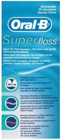 Oral B Oral-B Superfloss - 3 X 50 Stuks - Flosdraad - Voordeelverpakking