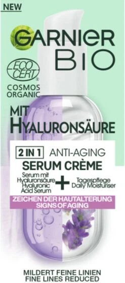 Garnier Bio Anti-Aging Serum Cream Met Hyaluronzuur - 50 Ml -Verzorgingsproducten Verkoop 532x1200