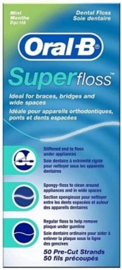 Oral B Oral-B Superfloss - 50 Stuks - Flosdraad 20 Oral B Oral-B Superfloss - 50 Stuks - Flosdraad -Verzorgingsproducten Verkoop 544x1200
