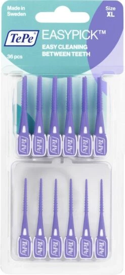 Tepe Easypick Paars XL - 3 X 36 Stuks - Voordeelverpakking -Verzorgingsproducten Verkoop 548x1200