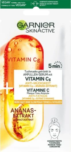 Garnier SkinActive Ampul Sheet Mask Met Ananas & Vitamine C Serum - 5 Stuks -Verzorgingsproducten Verkoop 560x1200 1