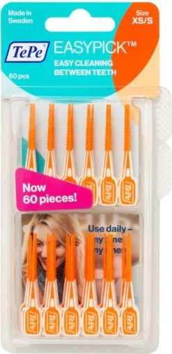 Tepe EasyPick Oranje Maat XS/S – 36 Stuks -Verzorgingsproducten Verkoop 585x1200