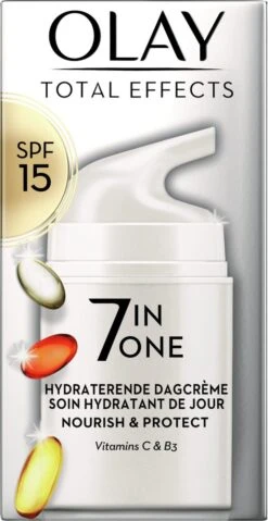 Olay Total Effects 7in1 Hydraterende Dagcrème - SPF15 En Niacinamide - 50ml 14 Olay Total Effects 7in1 Hydraterende Dagcrème - SPF15 En Niacinamide - 50ml -Verzorgingsproducten Verkoop 619x1200 2
