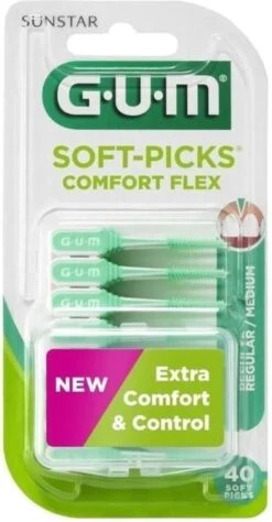 GUM® GUM Soft Picks Comfort Flex Regular Mint - 40st -Verzorgingsproducten Verkoop 625x1200 1