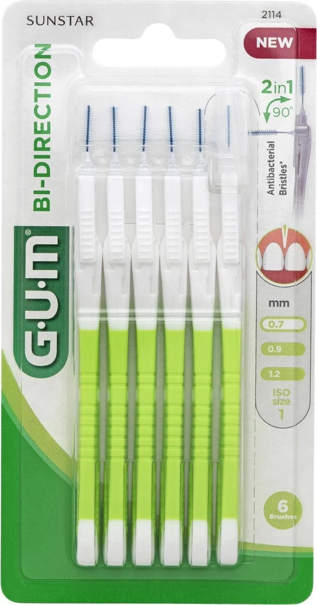 GUM® GUM® BI-DIRECTION | 0.7 | 6 Stuks 3 GUM® GUM® BI-DIRECTION | 0.7 | 6 Stuks