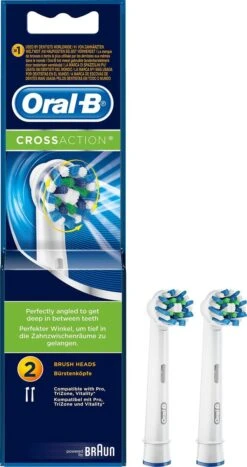 Oral B Oral-B Cross Action EB50 - 2 Stuks - Opzetborstels 39 Oral B Oral-B Cross Action EB50 - 2 Stuks - Opzetborstels -Verzorgingsproducten Verkoop 635x1200