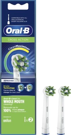 Oral B Oral-B CrossAction - Met CleanMaximiser-technologie - Opzetborstels - 2 Stuks 16 Oral B Oral-B CrossAction - Met CleanMaximiser-technologie - Opzetborstels - 2 Stuks -Verzorgingsproducten Verkoop 637x1200