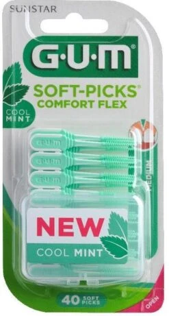 GUM® GUM Soft Picks Comfort Flex Regular Mint - 40st -Verzorgingsproducten Verkoop 643x1200 1