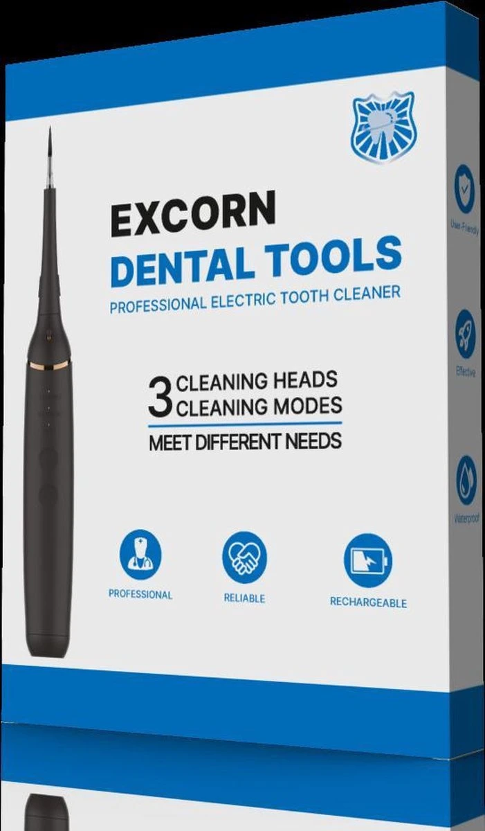 ExCorn Elektrische Tandsteen Verwijderaar - Inclusief 6-delig Tandartsset - 3 Standen - Elektrisch Tandplak Verwijderen - Tanden Polijsten 11 ExCorn Elektrische Tandsteen Verwijderaar - Inclusief 6-delig Tandartsset - 3 Standen - Elektrisch Tandplak Verwijderen - Tanden Polijsten - Afbeelding 9
