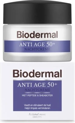 Biodermal Anti Age Nachtcrème 50+ - Nachtcrème Met Niacinamide & Sheaboter - Helpt Rimpels Verminderen - 50ml -Verzorgingsproducten Verkoop 736x1200 4