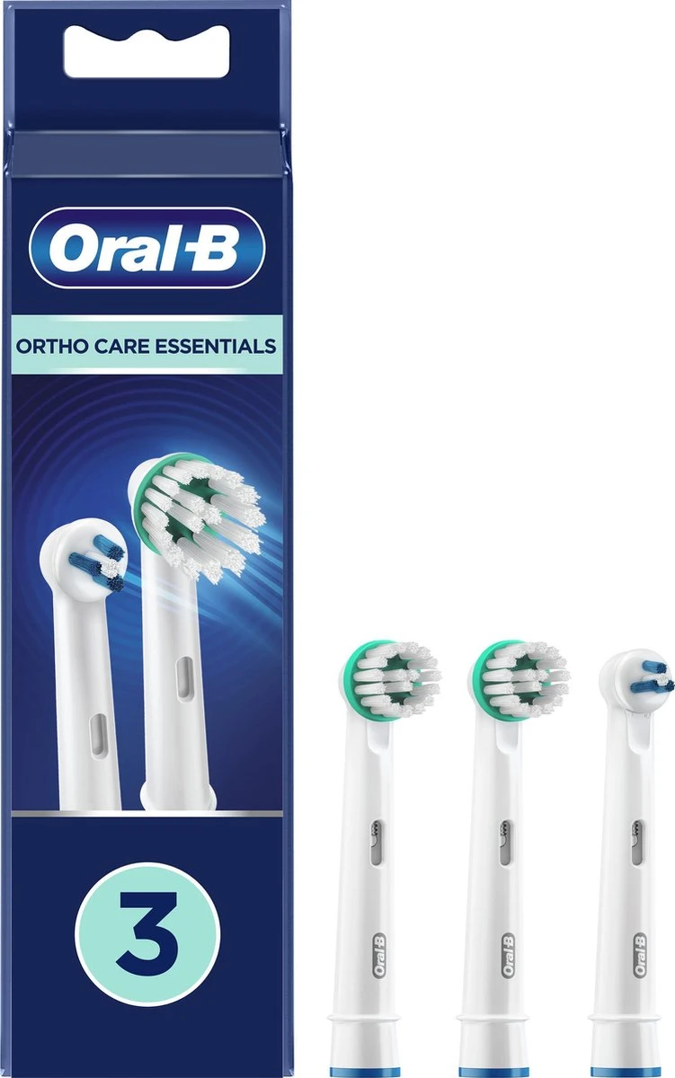 Oral B Oral-B Ortho Care - Opzetborstels - 3 Stuks 3 Oral B Oral-B Ortho Care - Opzetborstels - 3 Stuks