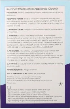 Retainer Brite Reinigingstabletten - 96 Stuks -Verzorgingsproducten Verkoop 773x1200