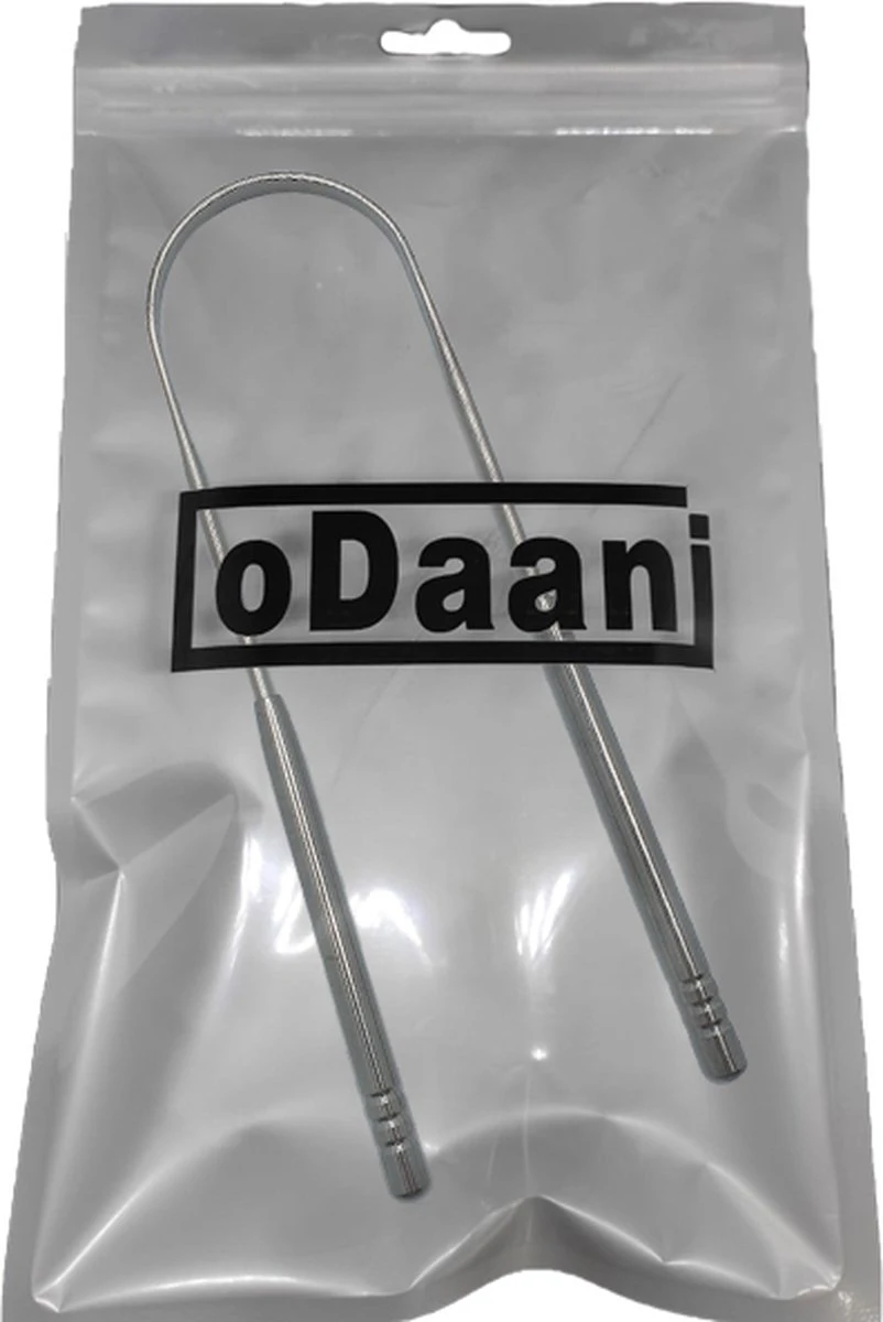 ODaani Tongschraper Voor Mondverzorging – Tongreiniger – Zilverkleurig 5 ODaani Tongschraper Voor Mondverzorging – Tongreiniger – Zilverkleurig - Afbeelding 3