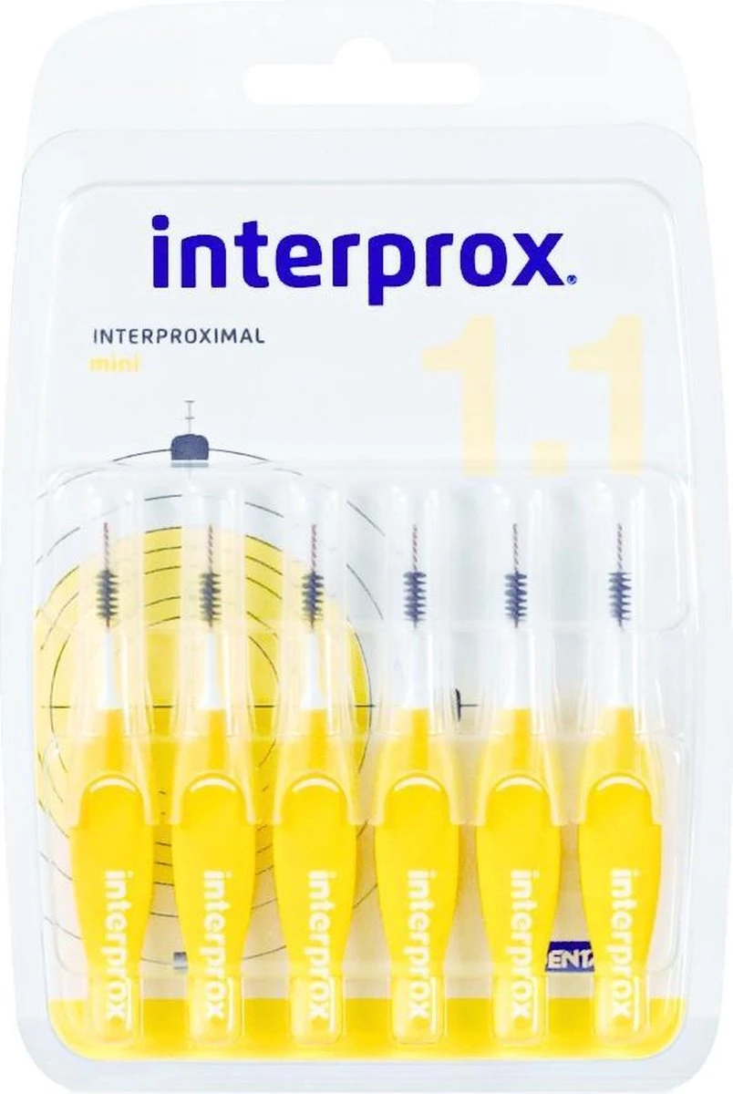 Interprox Interdentaal Mini 3 Mm - Ragers - 3 X 6 Stuks - Voordeelverpakking 3 Interprox Interdentaal Mini 3 Mm - Ragers - 3 X 6 Stuks - Voordeelverpakking