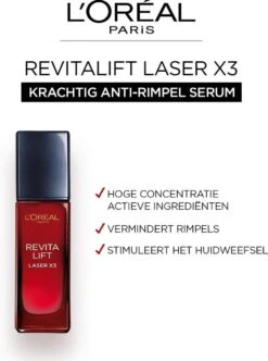 L’Oréal Paris RevitaLift Rejuvenating Serum Laser X3 - 30ml -Verzorgingsproducten Verkoop 892x1200 2