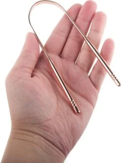 Merkloos Tongschraper - Tongreiniger – Mondhygiëne - Mondverzorging – Tanden Poetsen - Rose Goud -Verzorgingsproducten Verkoop 894x1200