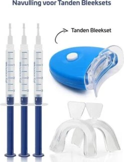 Merkloos Tanden Bleekset Navulling - 10 Effectieve Bleekgel Spuiten - Effectieve Gelspuiten - Tandenbleekset - Zonder Peroxide (0%) - Witte Tanden - Veilig Thuis Tanden Bleken Met Gel - Tandenbleker -Verzorgingsproducten Verkoop 917x1200 3
