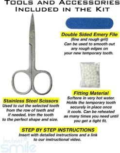 Tand Afgebroken Reparatie Kit InstantSmile Gebit (goedkope Kunstgebit) - Multi Shade -Verzorgingsproducten Verkoop 940x1200