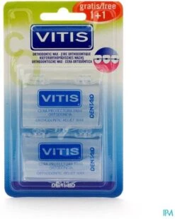 Vitis Orthodontic Wax 2 Stuks -Verzorgingsproducten Verkoop 957x1200