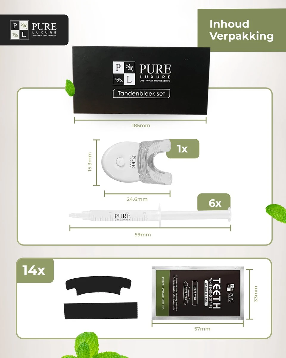 Tandenbleekset INCL. 14 Whitening Strips En 6 Gelpennen - ZONDER PEROXIDE - Teeth Whitening Kit - Tandenbleekset Met Ebook En Nederlandse Handleiding - Tandenblekers - Valentijnsdag Cadeau 7 Tandenbleekset INCL. 14 Whitening Strips En 6 Gelpennen - ZONDER PEROXIDE - Teeth Whitening Kit - Tandenbleekset Met Ebook En Nederlandse Handleiding - Tandenblekers - Valentijnsdag Cadeau - Afbeelding 5