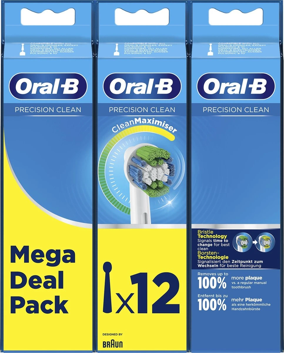 Oral B Oral-B Precision Clean - Met CleanMaximiser-technologie - Opzetborstels - 12 Stuks 9 Oral B Oral-B Precision Clean - Met CleanMaximiser-technologie - Opzetborstels - 12 Stuks - Afbeelding 7