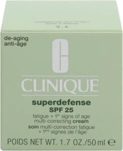 Clinique Superdefense Broad Spectrum SPF 25 Fatigue + 1st Signs Of Age Multi-Correcting Cream - Dagcrème - 50 Ml -Verzorgingsproducten Verkoop 976x1200 1