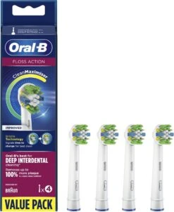 Oral B Oral-B FlossAction - Met CleanMaximiser-technologie - Opzetborstels - 4 Stuks -Verzorgingsproducten Verkoop 982x1200 1