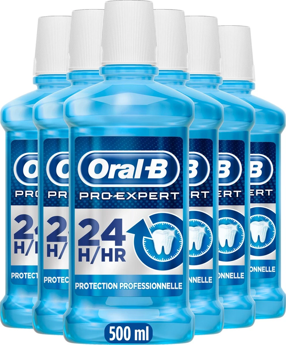 Oral B Oral-B Pro Expert - Voordeelverpakking 6x500 Ml - Mondwater 3 Oral B Oral-B Pro Expert - Voordeelverpakking 6x500 Ml - Mondwater