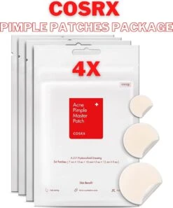 Merkloos COSRX Acne Pimple Master Package Set 4 Packs Of 24 Patches